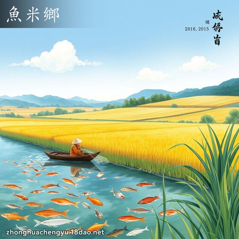 鱼米乡 - 中华成语配图