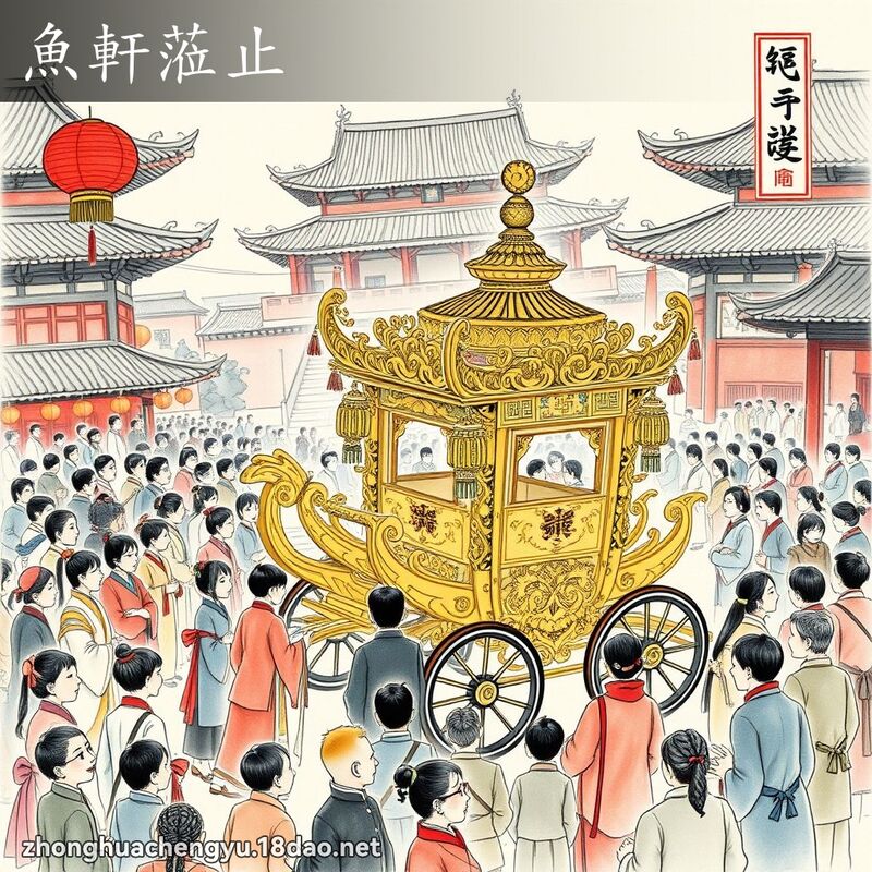 魚軒蒞止 - 中華成語配圖