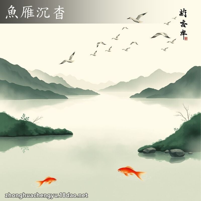 魚雁沉杳 - 中華成語配圖
