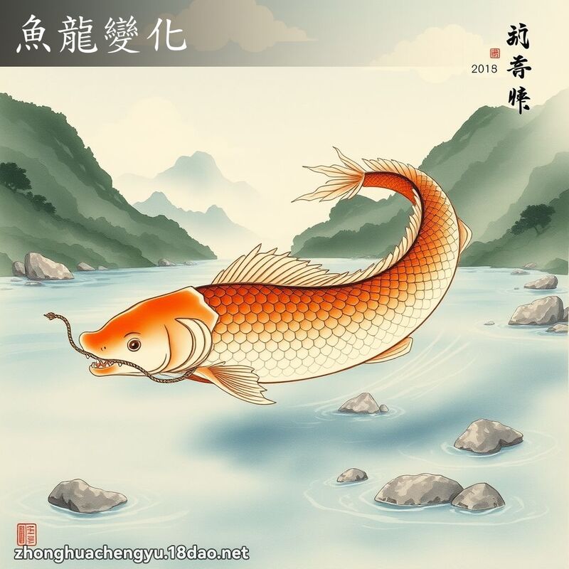 鱼龙变化 - 中华成语配图