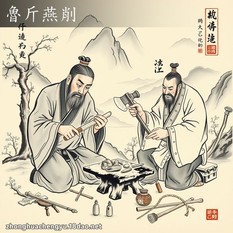 魯斤燕削 - 中華成語配圖