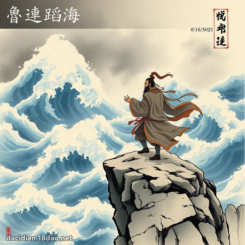 鲁连蹈海 配图