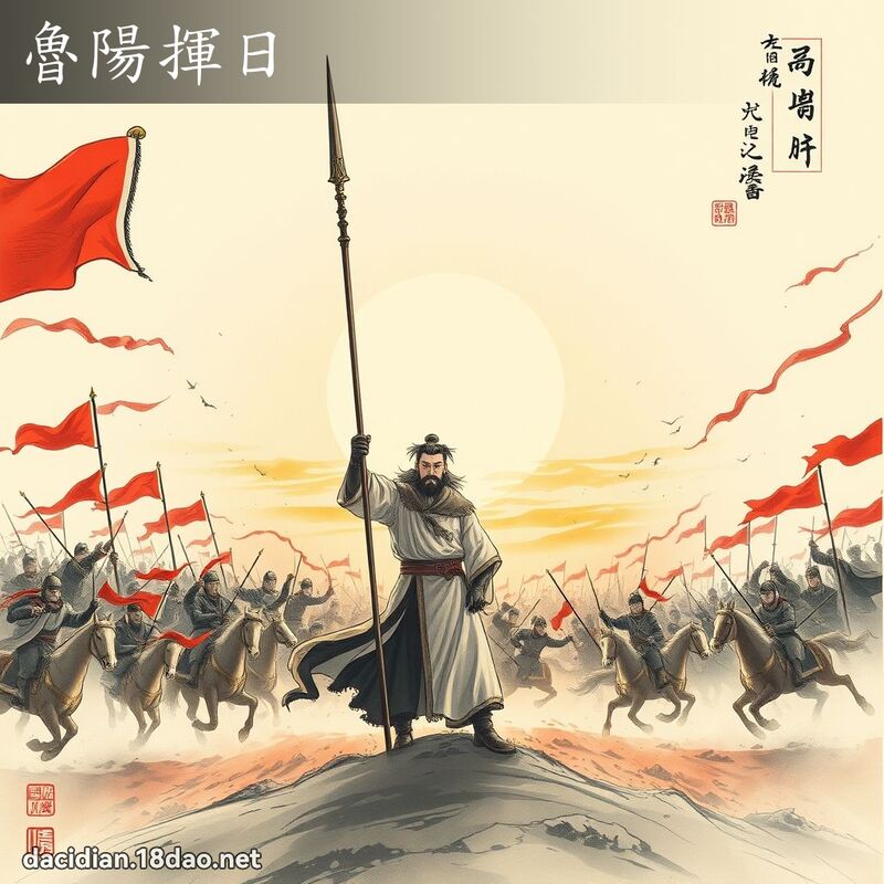 鲁阳挥日 配图