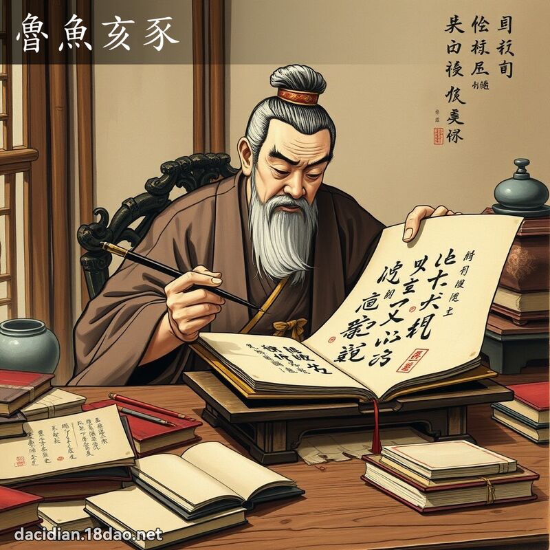 鲁鱼亥豕 配图