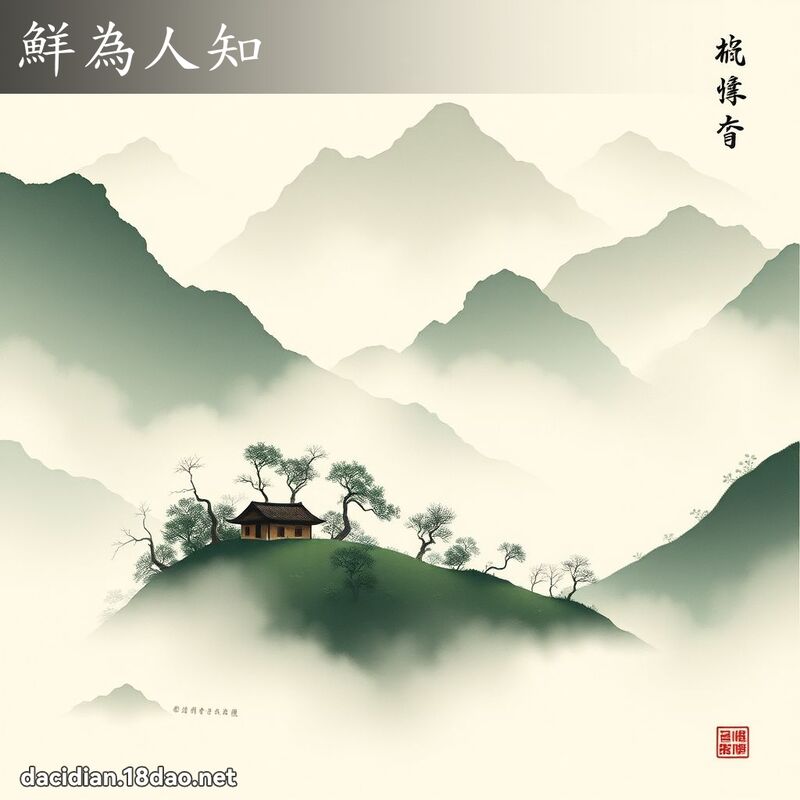 鲜为人知 配图
