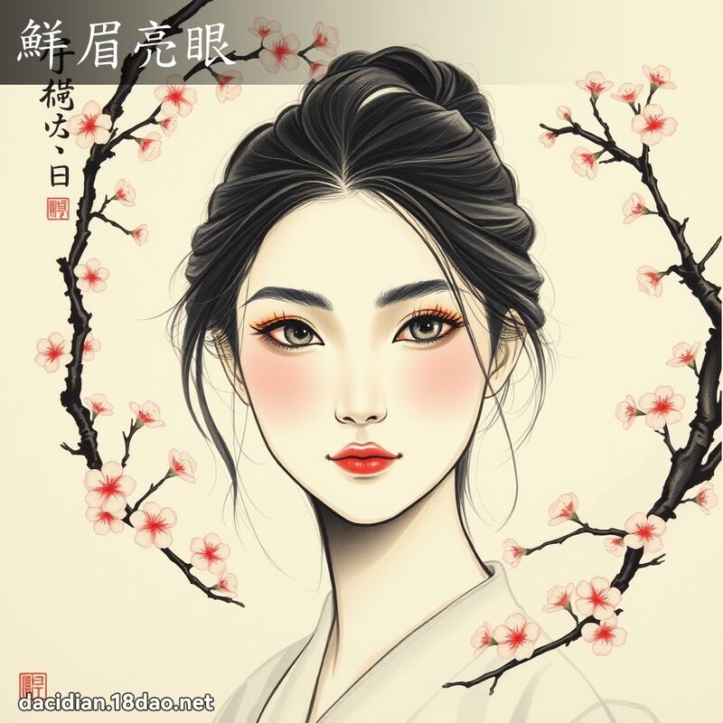 鲜眉亮眼 配图