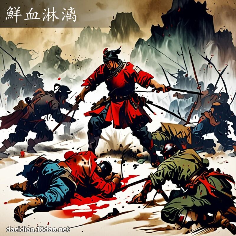 鲜血淋漓 配图