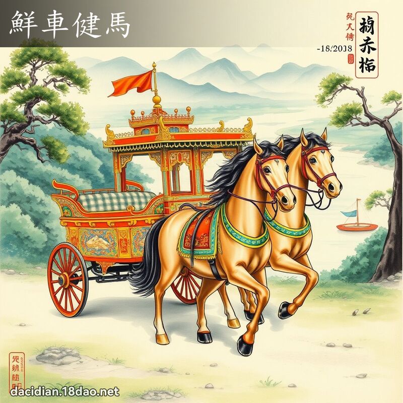 鲜车健马 配图