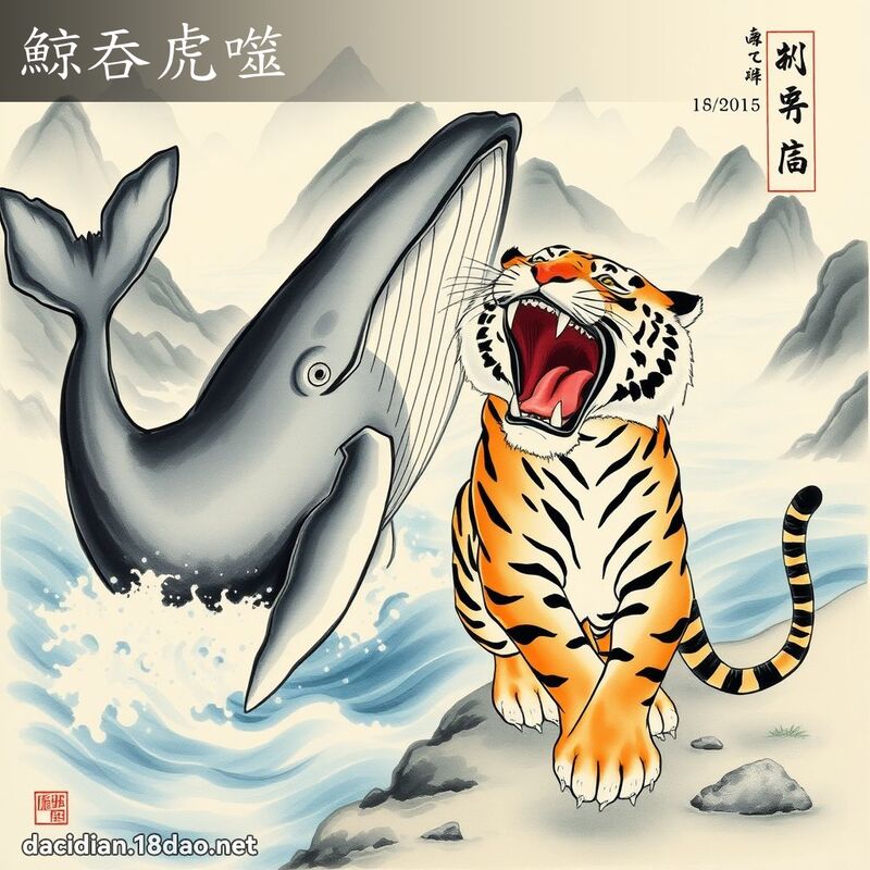 鯨吞虎噬 配图
