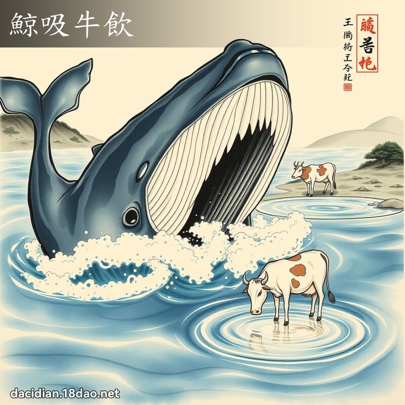 鯨吸牛饮 配图