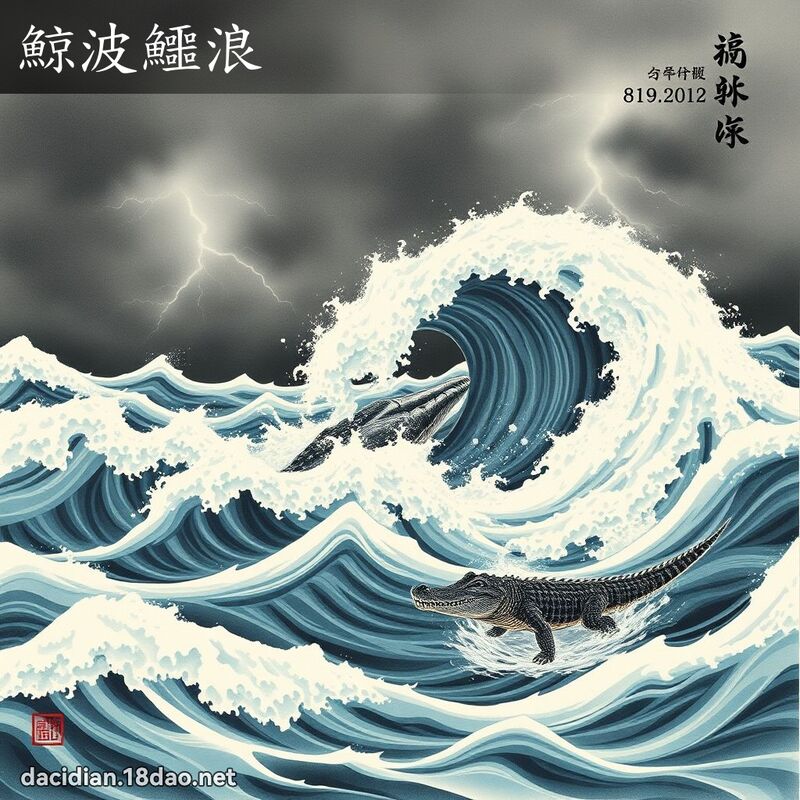 鯨波鱷浪 配图