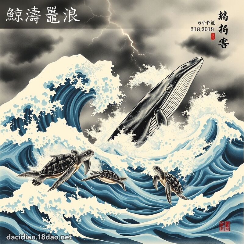 鯨涛鼉浪 配图