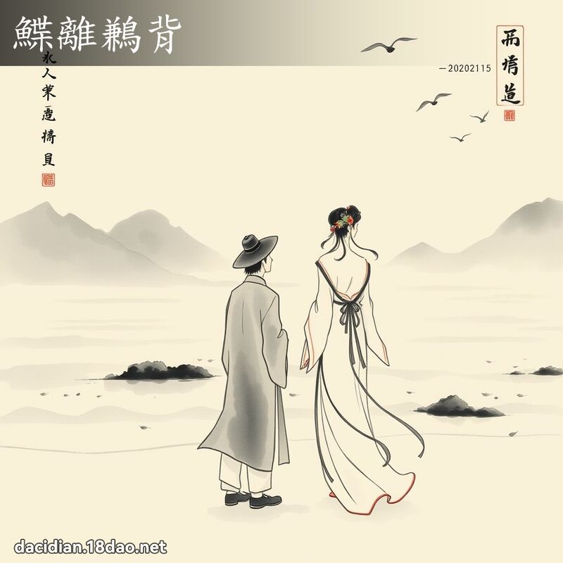 鰈离鶼背 配图