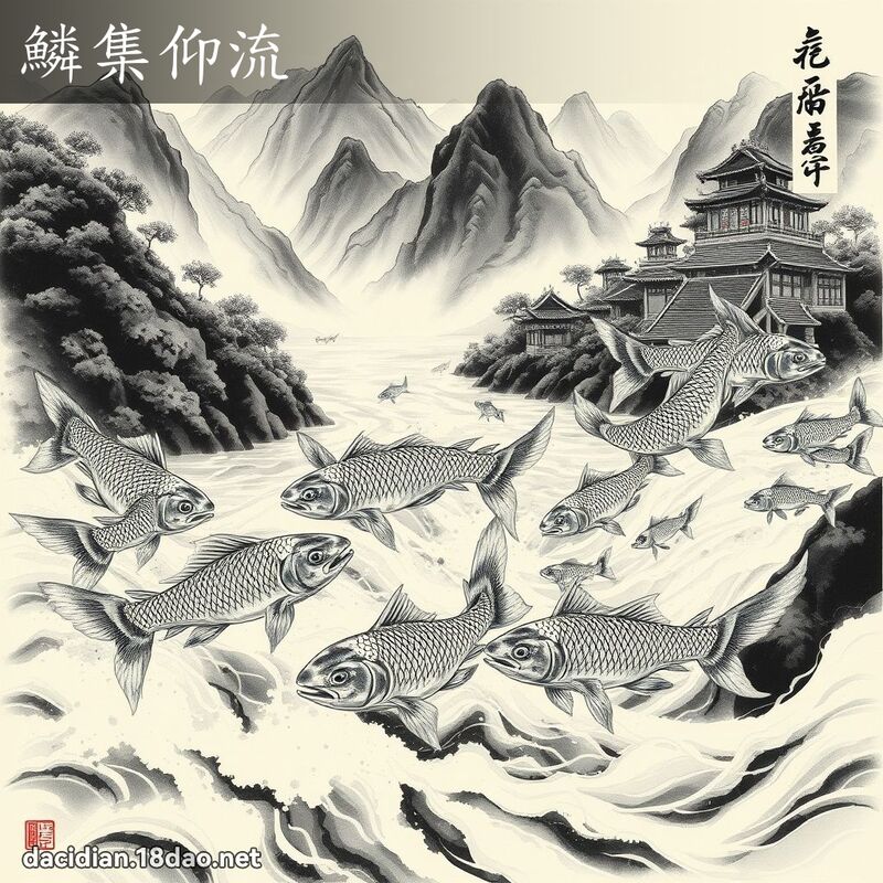 鳞集仰流 配图