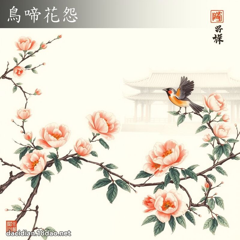 鸟啼花怨 配图