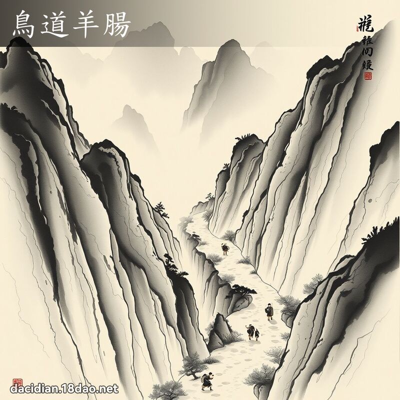 鸟道羊肠 配图