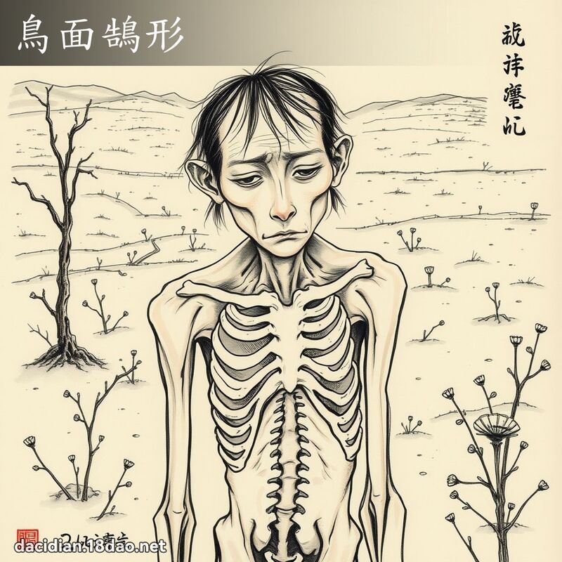鸟面鵠形 配图