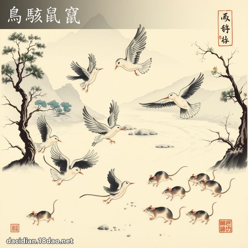 鸟骇鼠窜 配图