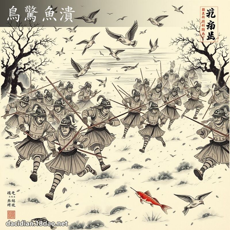 鸟惊鱼溃 配图