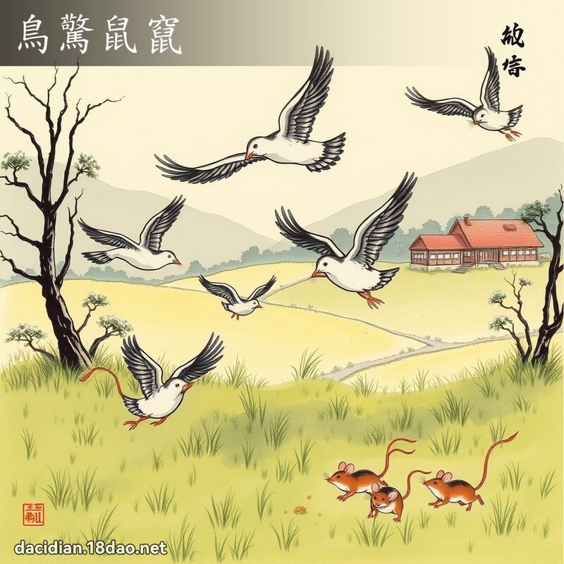鸟惊鼠窜 配图