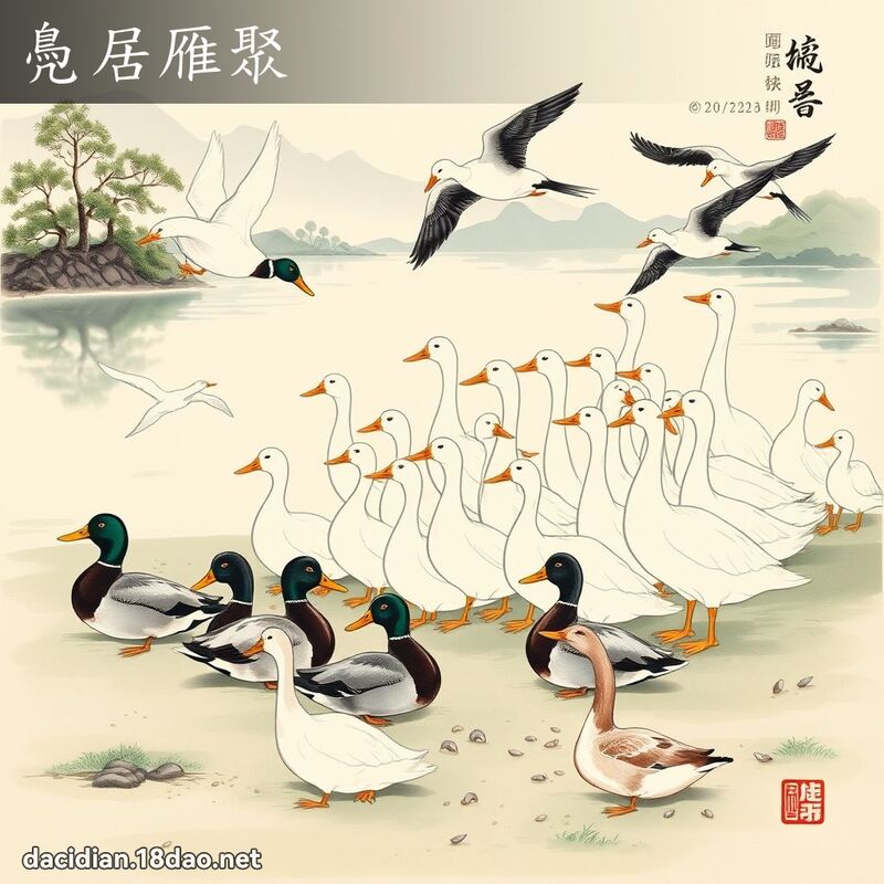 鳧居雁聚 配图