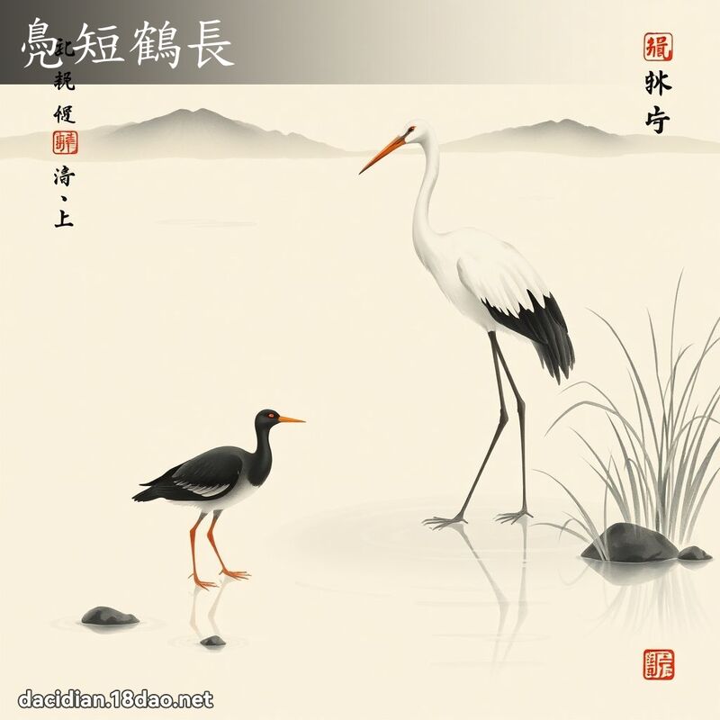 鳧短鶴長 配图