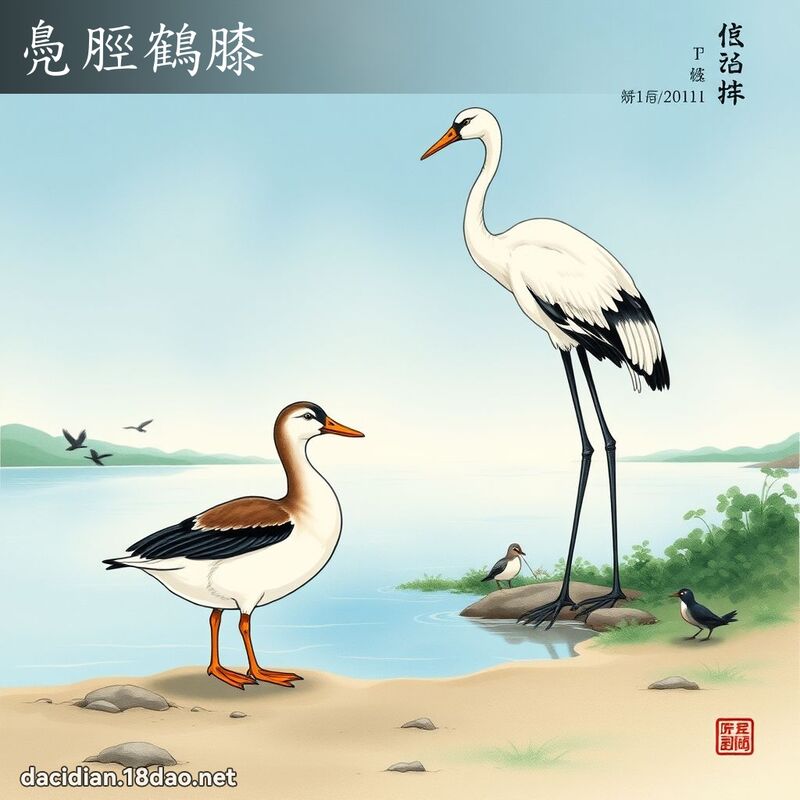 鳧脛鶴膝 配图