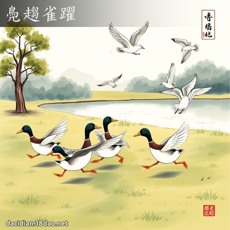 鳧趨雀躍 配图