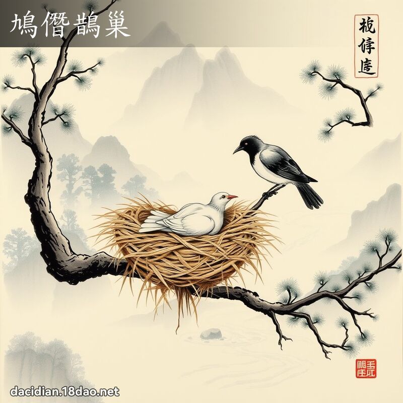 鳩僭鵲巢 配图
