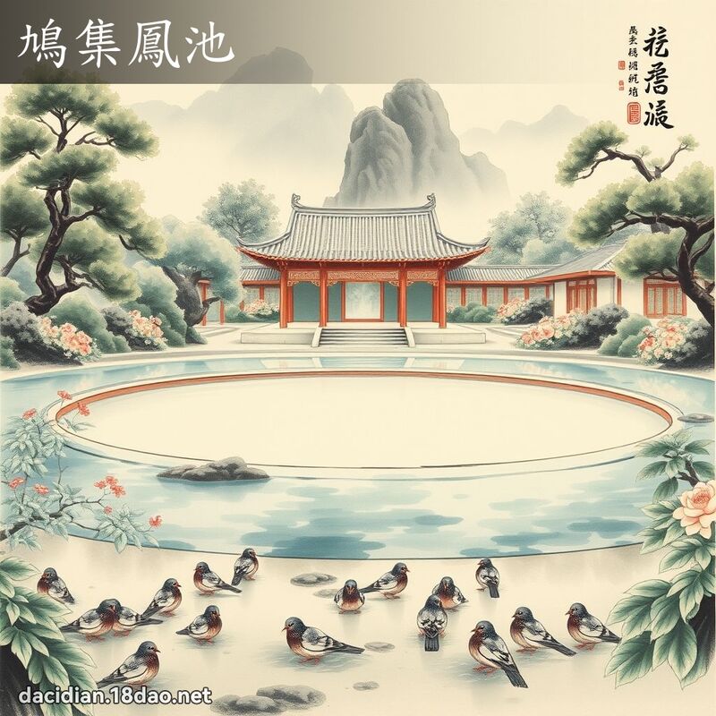鳩集鳳池 配图