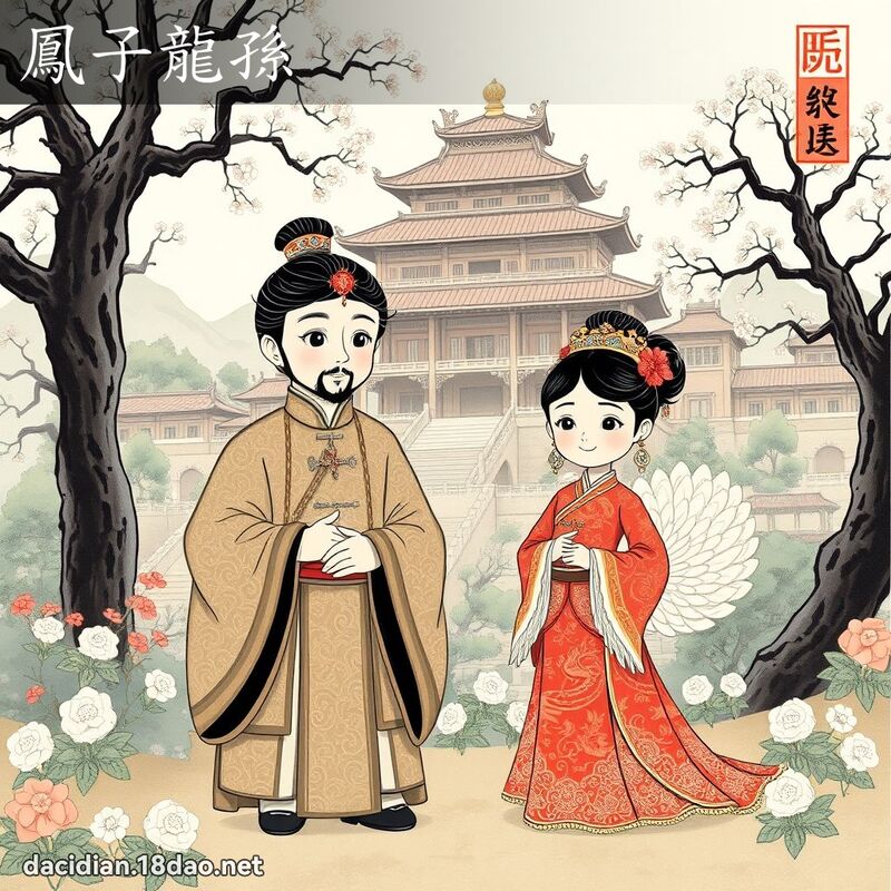 鳳子龍孫 配图