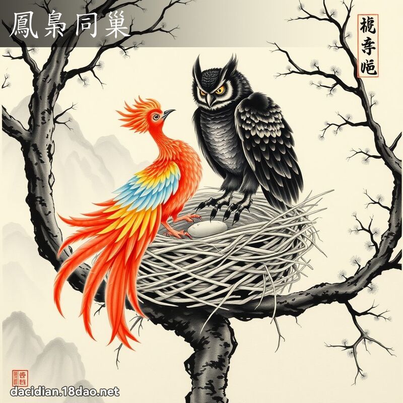 鳳梟同巢 配图
