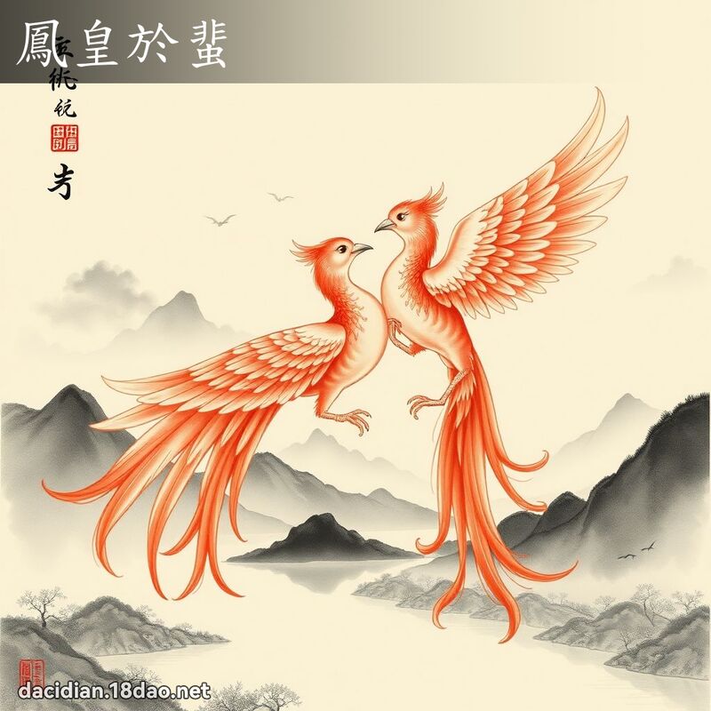 鳳皇於蜚 配图
