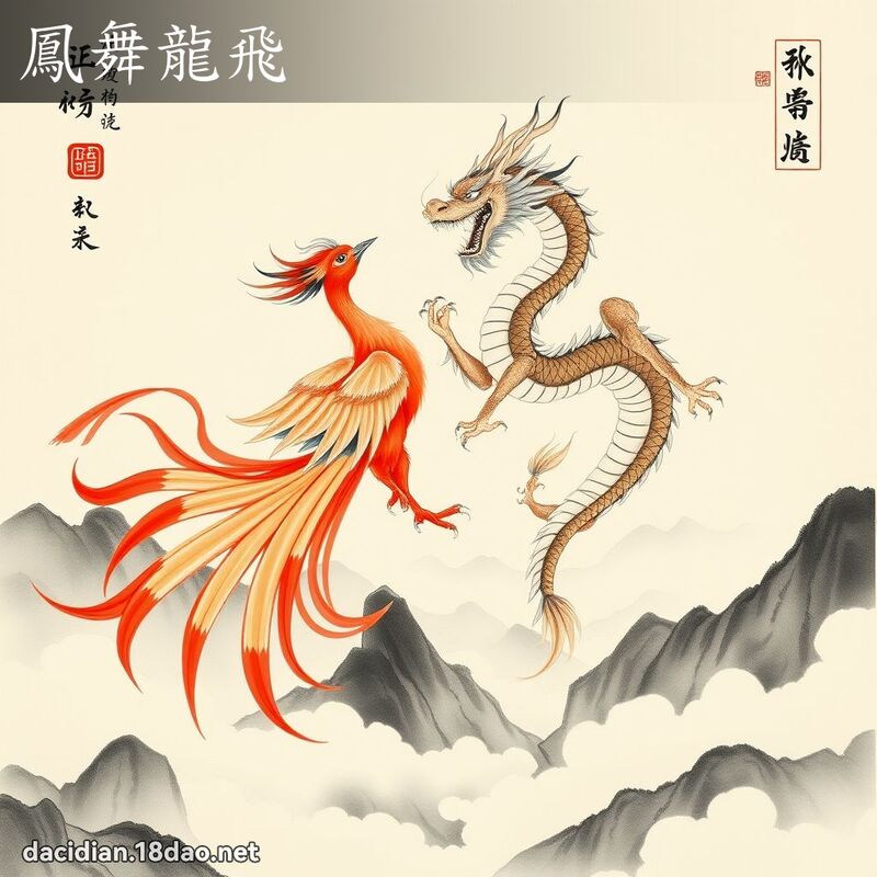 鳳舞龍飛 配图