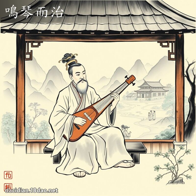 鳴琴而治 配图