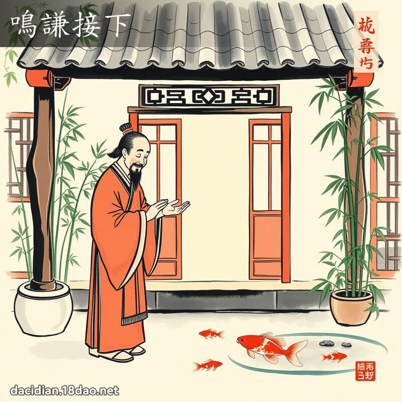 鳴謙接下 配图