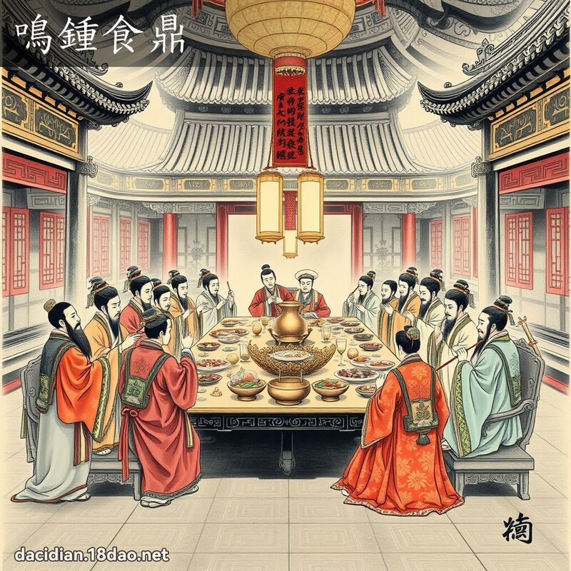 鳴鍾食鼎 配图