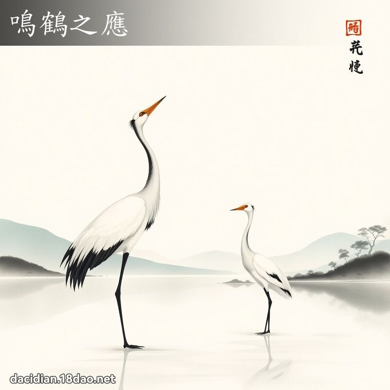 鳴鶴之應 配图