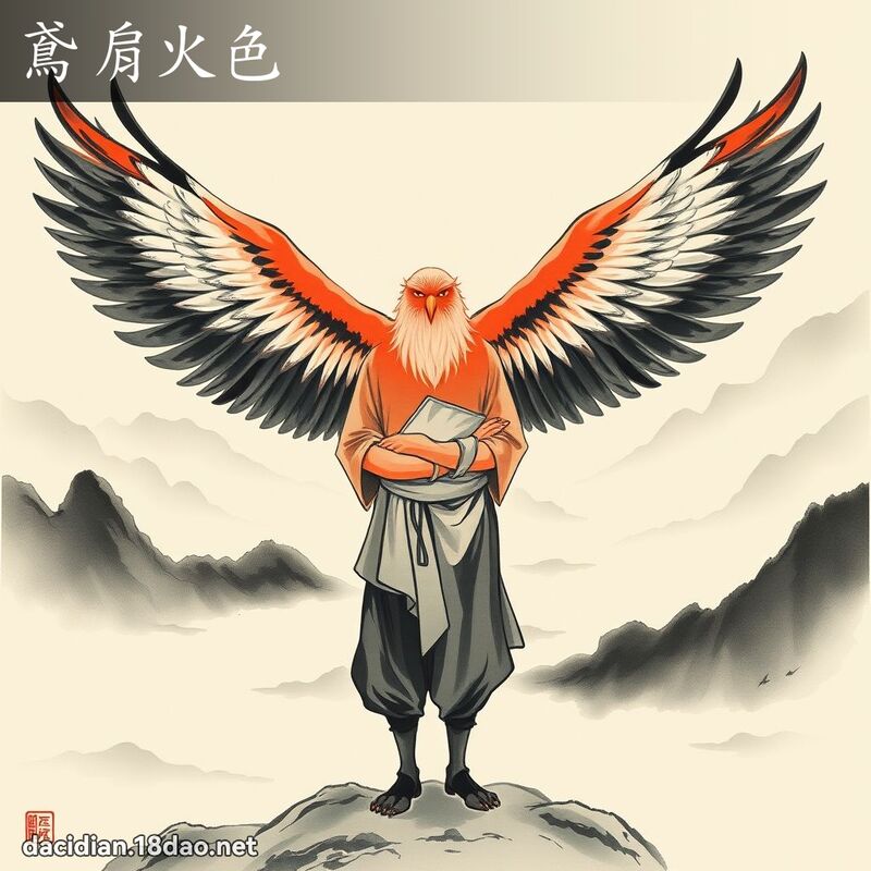 鳶肩火色 配图