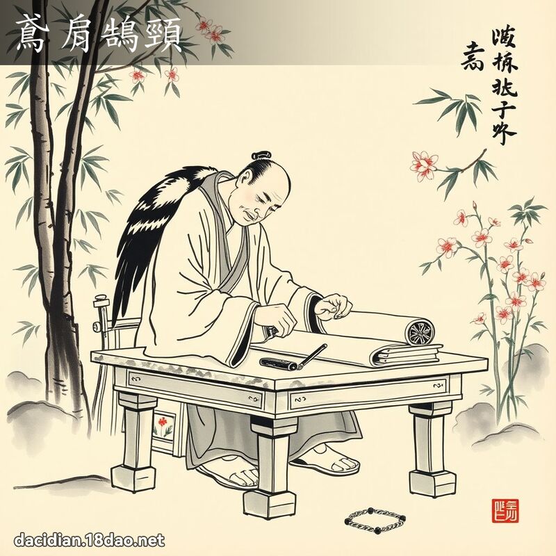 鳶肩鵠頸 配图