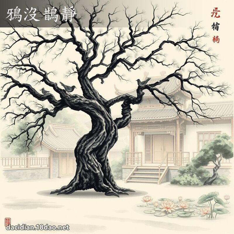 鸦没鹊静 配图