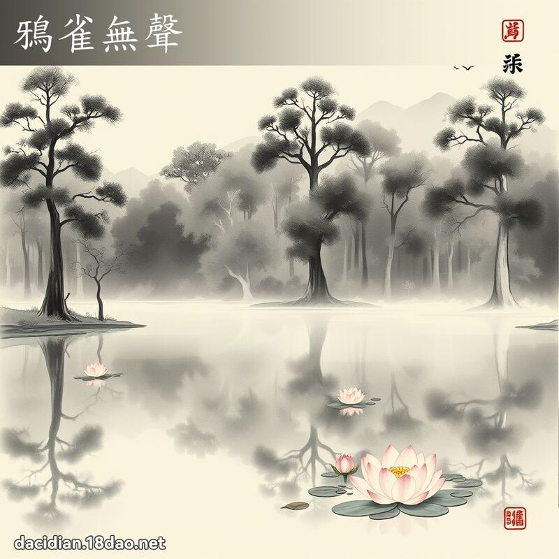 鸦雀无声 配图