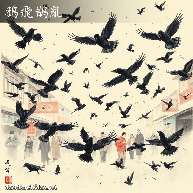 鸦飞鹊乱 配图