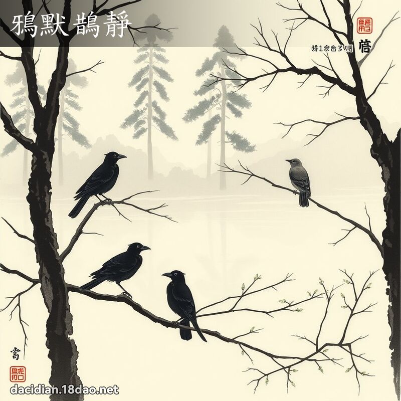 鸦默鹊静 配图