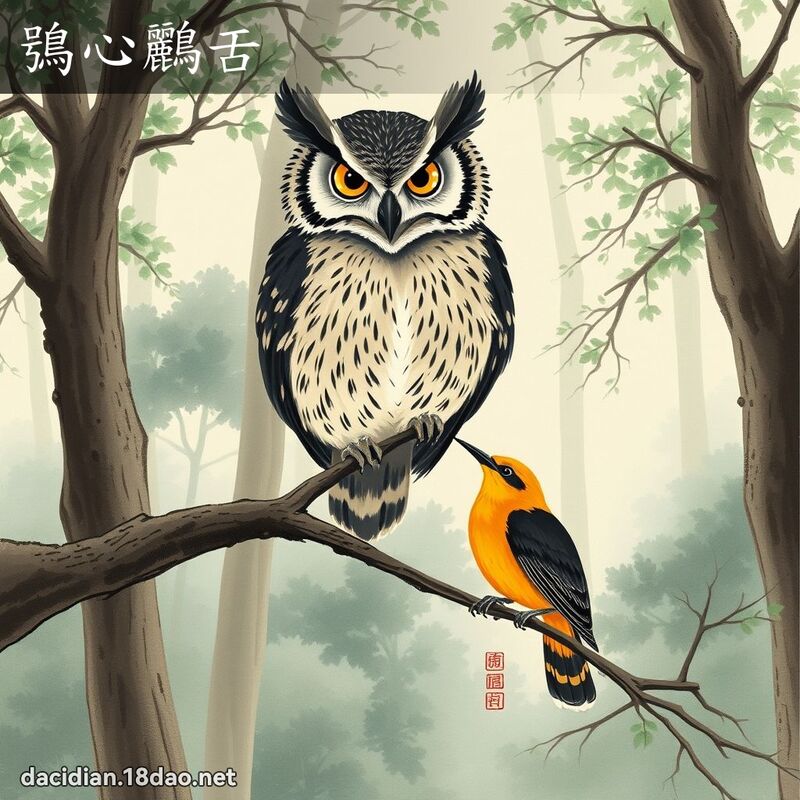 鴞心鸝舌 配图