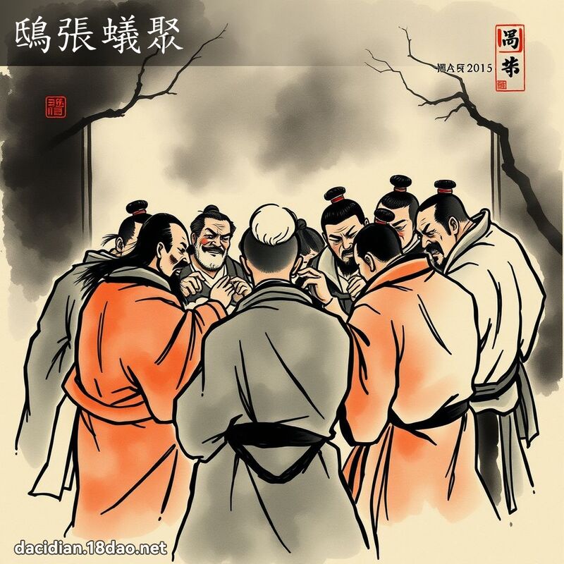 鴟张蚁聚 配图