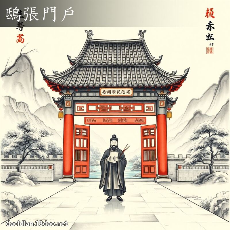 鴟张门户 配图