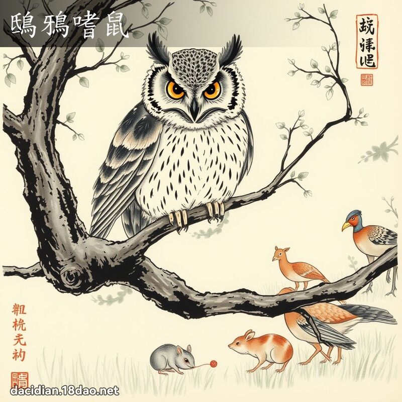 鴟鸦嗜鼠 配图