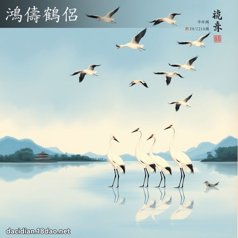 鸿儔鹤侣 配图