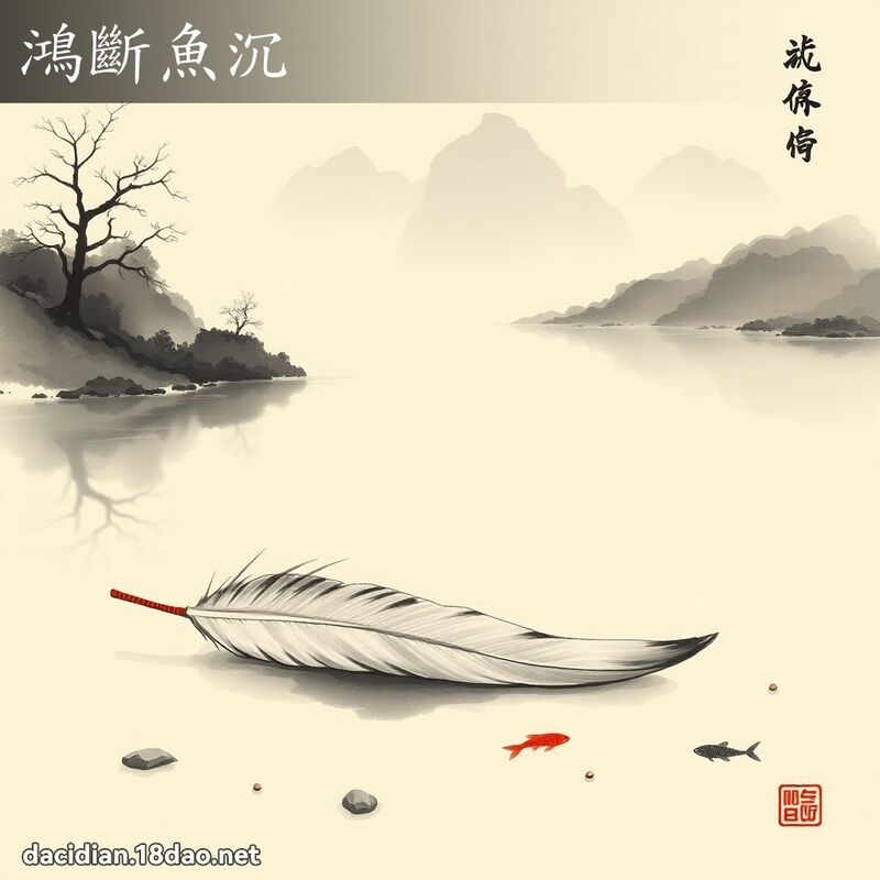 鸿断鱼沉 配图